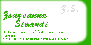 zsuzsanna simandi business card